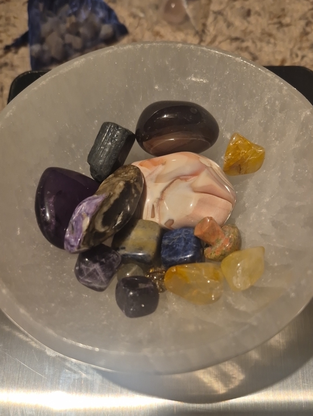 Polished Mixed Gemstone Tumbled Stones - Crystal Confetti Scoops